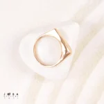 انگشتر زنانه مینیمال خطی  ژوپینگ - تصویر 4