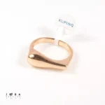انگشتر زنانه مینیمال خطی  ژوپینگ - تصویر 2