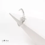 انگشتر تک نگین گل ژوپینگ