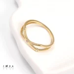 انگشتر زنانه شبکه مینیمال ژوپینگ - تصویر 3