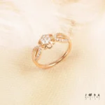 انگشتر زنانه گل پر نگین ژوپینگ - Image 2