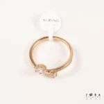 انگشتر زنانه دو نگین ژوپینگ - تصویر 4