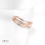انگشتر زنانه موج نگینی ژوپینگ