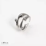 انگشتر نقره ای دراگون ژوپینگ