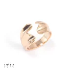 انگشتر زنانه مینیمال موج ژوپینگ