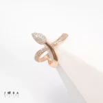 انگشتر زنانه نیلوفری طلایی ژوپینگ - تصویر 3