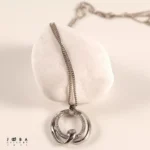 آویز نقره ای گره ژوپینگ - تصویر 2