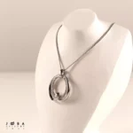 آویز نقره ای گره ژوپینگ