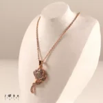 آویز گل رز طلایی پرنگین ژوپینگ