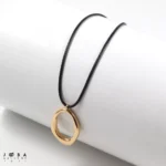 گردنبند مشکی طلایی ژوپینگ