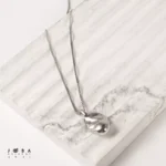 گردنبند مینیمال نقره ای ژوپینگ - تصویر 3