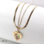 گردنبند دو لاین ماری طلایی ژوپینگ