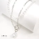 گردنبند دولاین مرواریدی ژوپینگ
