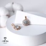 آویز طلایی گرد نگین باگتی ژوپینگ - تصویر 2