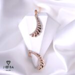 آویز پر طلایی نگینی ژوپینگ - تصویر 2
