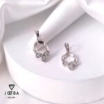 آویز سه پر نقره ای ژوپینگ