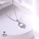 آویز سه پر نقره ای ژوپینگ - تصویر 2