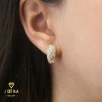 گوشواره حلقه ای پرنگین ژوپینگ