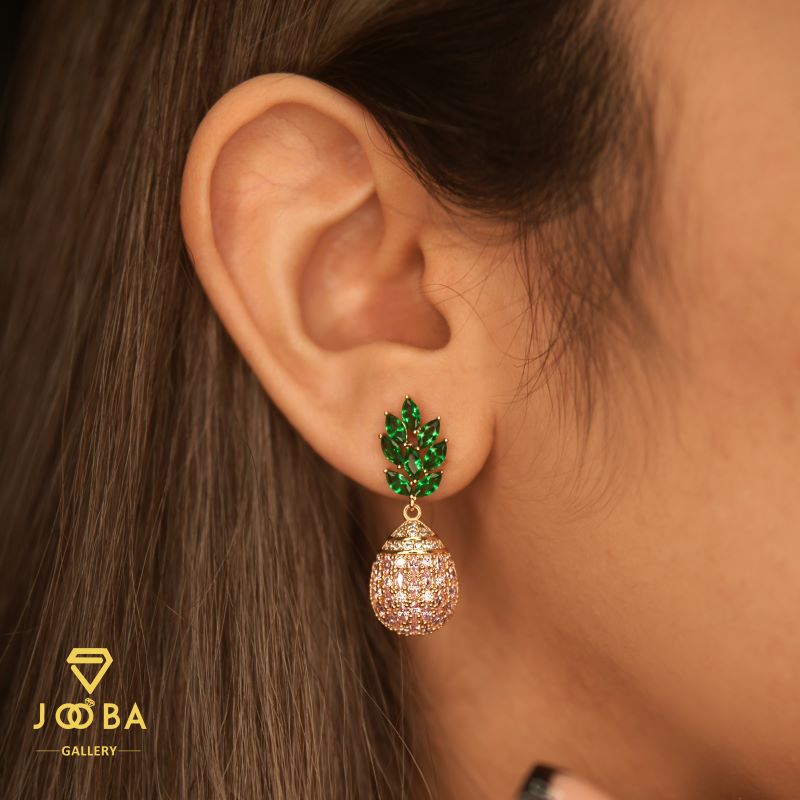 10958345.jpg گوشواره سوارسکی آناناسی ژوپینگ - Image 1