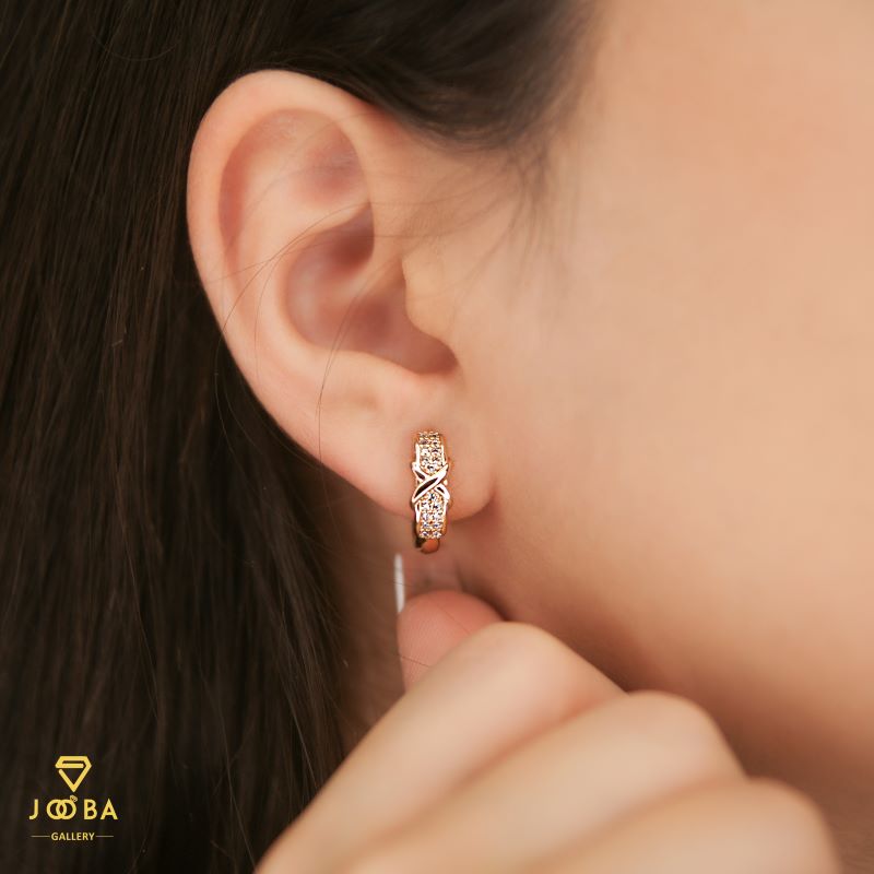 10958445.jpg گوشواره حلقه ای ضربدری ژوپینگ - Image 1