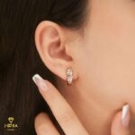 گوشواره حلقه ای ضربدری ژوپینگ - تصویر 2