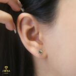 گوشواره میخی نقره ای ژوپینگ