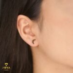 گوشواره میخی ماه طلایی وای اس ایکس - تصویر 2