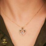 گردنبند قلب منحنی ژوپینگ