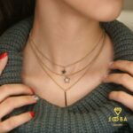 گردنبند سه لاین ستاره نگینی ژوپینگ