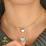 گردنبند قلب آبی ژوپینگ - تصویر 2