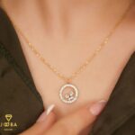 گردنبند گرد خرگوشی نگینی ژوپینگ - تصویر 2