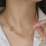 گردنبند کارتیه  قفل نگینی زدجی - Image 2