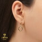 نیم ست حلقه آویزدار نگینی ژوپینگ