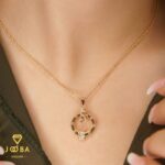 نیم ست حلقه آویزدار نگینی ژوپینگ - تصویر 2