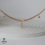 پابند برگ و نگین طلایی ژوپینگ