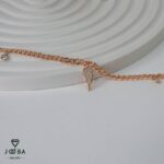 پابند برگ و نگین طلایی ژوپینگ - Image 2