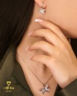 نیم ست سنجاقک نقره ای ژوپینگ - تصویر 3