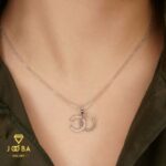 نیم ست سی نگینی وای اس ایکس نقره ای