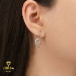 نیم ست سی نگینی وای اس ایکس نقره ای - تصویر 3