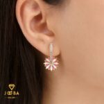 گوشواره گل رنگی ژوپینگ