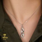 نیم ست کارتیه نگینی نقره ای وای اس ایکس - تصویر 2