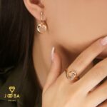نیم ست قلب برجسته ژوپینگ