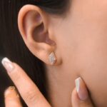 گوشواره لوزی نگینی ژوپینگ - تصویر 2
