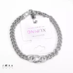 دستبند کارتیه نگینی نقره ای ژوپینگ