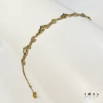 دستبند دلفینی طلایی ژوپینگ