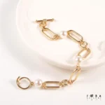 دستبند مروارید طلایی ژوپینگ