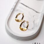 گوشواره حلقه ای مینیمال کد 1120961225 - Image 2