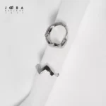 گوشواره مینیمال نقره ای رعدژوپینگ