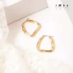 گوشواره حلقه ای پیچ برند ژوپینگ - تصویر 3
