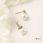 گوشواره میخی مرواریدی برند ژوپینگ